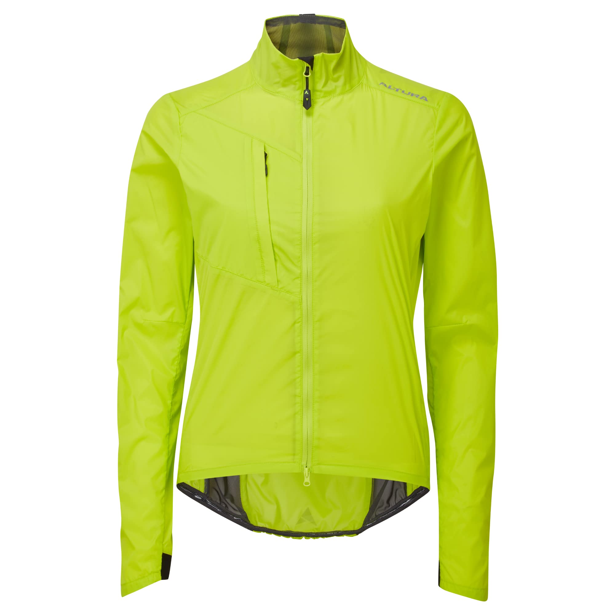 Altura Womens Airstream Lightweight Water Repellent Packable Cycling Jacket - Lime - 8