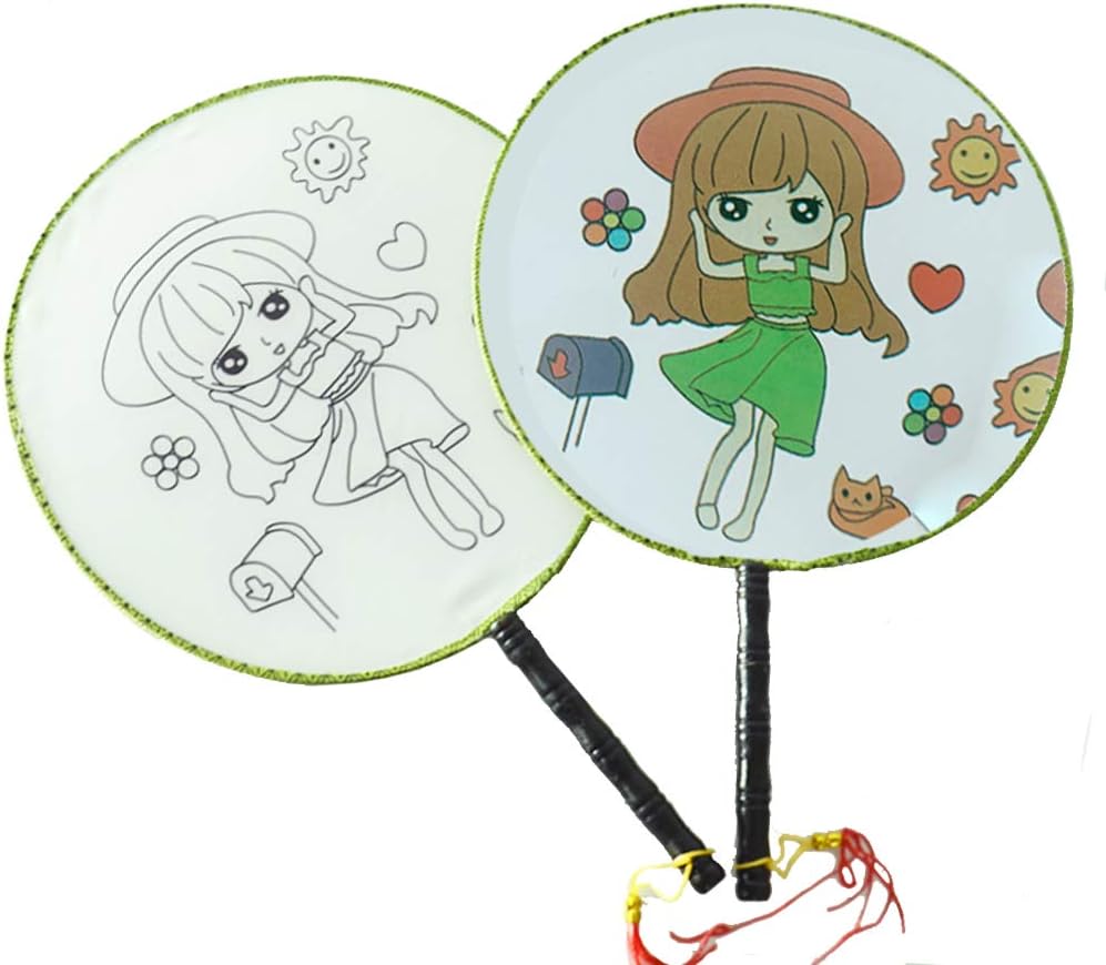 団扇 うちわ 手作り シルクうちわ 手描きうちわ 白無地うちわ 絵や文字が描けます