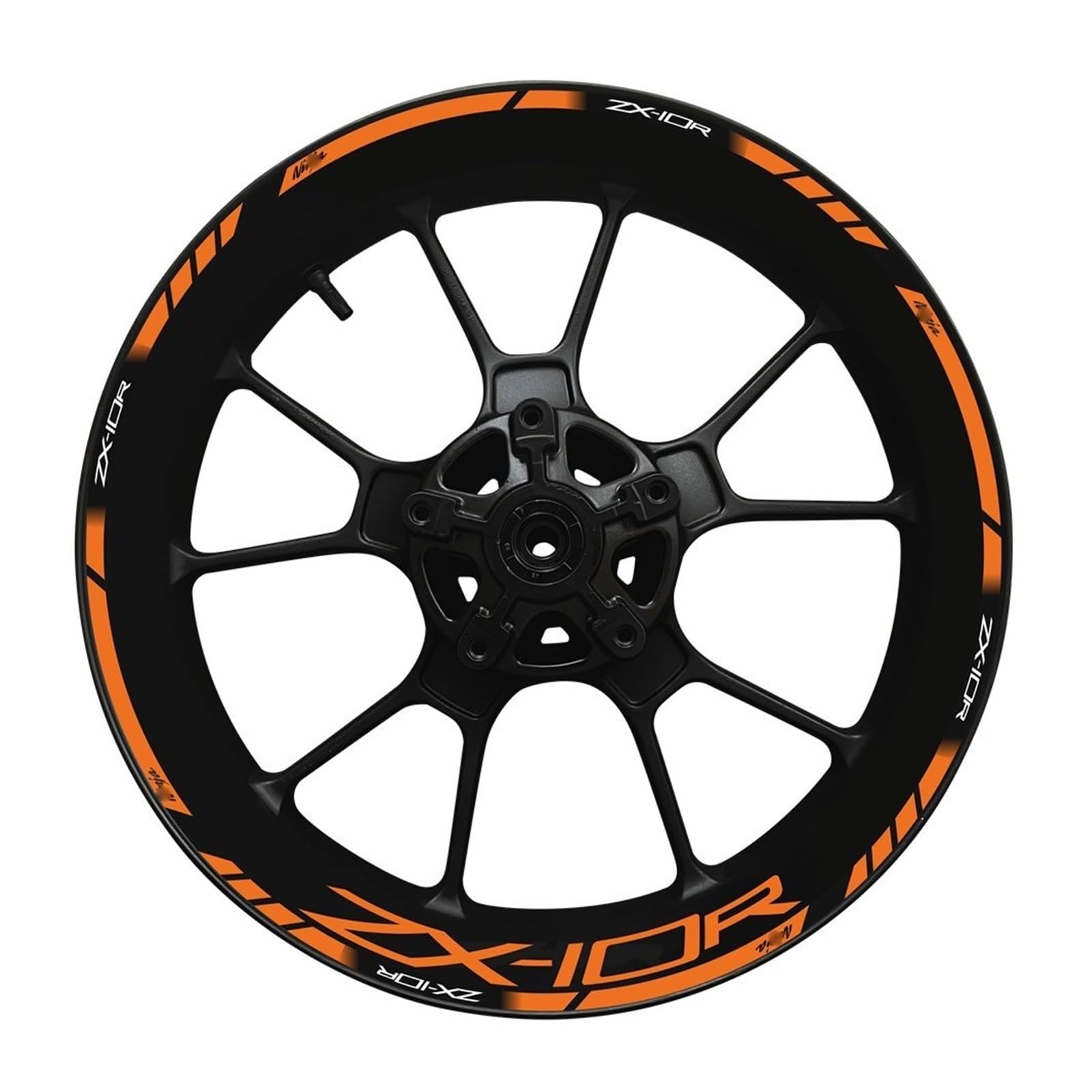 for for N&INJA for Zx-10r Motorcycle Wheel Hub Decal Set Decorative Protection for Zx10r for ZX 10R Rim Reflective Sticker(16)