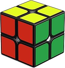 ROXENDA Speed Cube 2x2, QiDi 2 x 2 x 2 Speed Cube Sticker Super Durable with Vivid Colours (2 x 2 x 2)