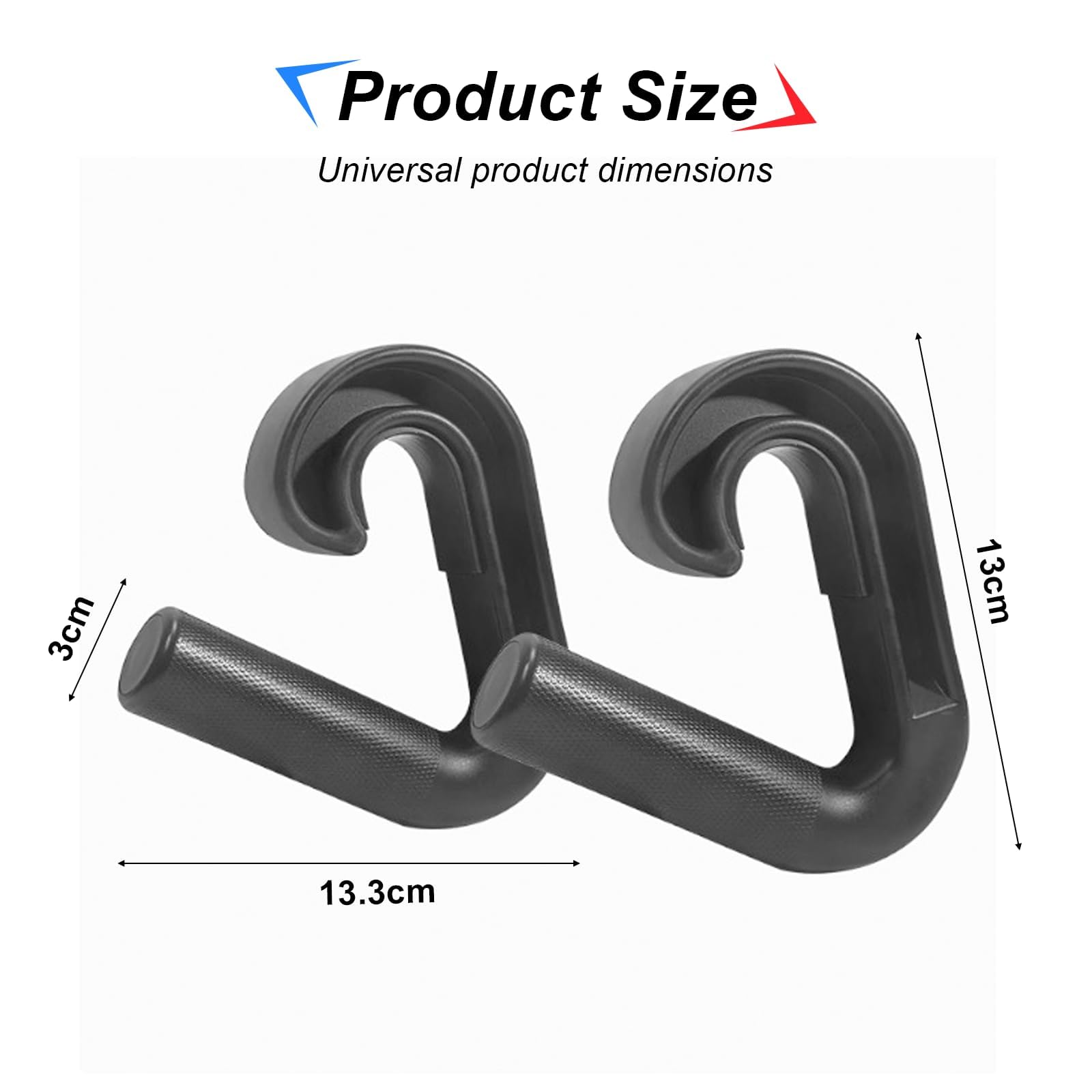 Maniglie Palestra, Doppie Maniglie per Trazioni alla Sbarra a D Trazioni alla Sbarra, Palestra Accessori in Nylon Composito, per Allenamento Schiena, Spalle e Braccia, Compatibile con Cavi