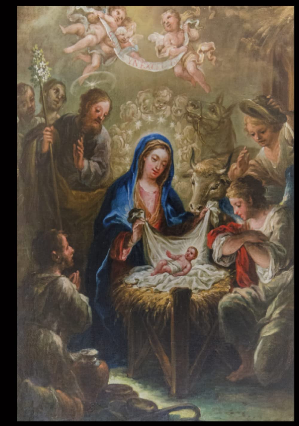 Carnet Vierge Marie et Jésus cahier de notes 7x10 rigide 100 pages sans ligne rétro