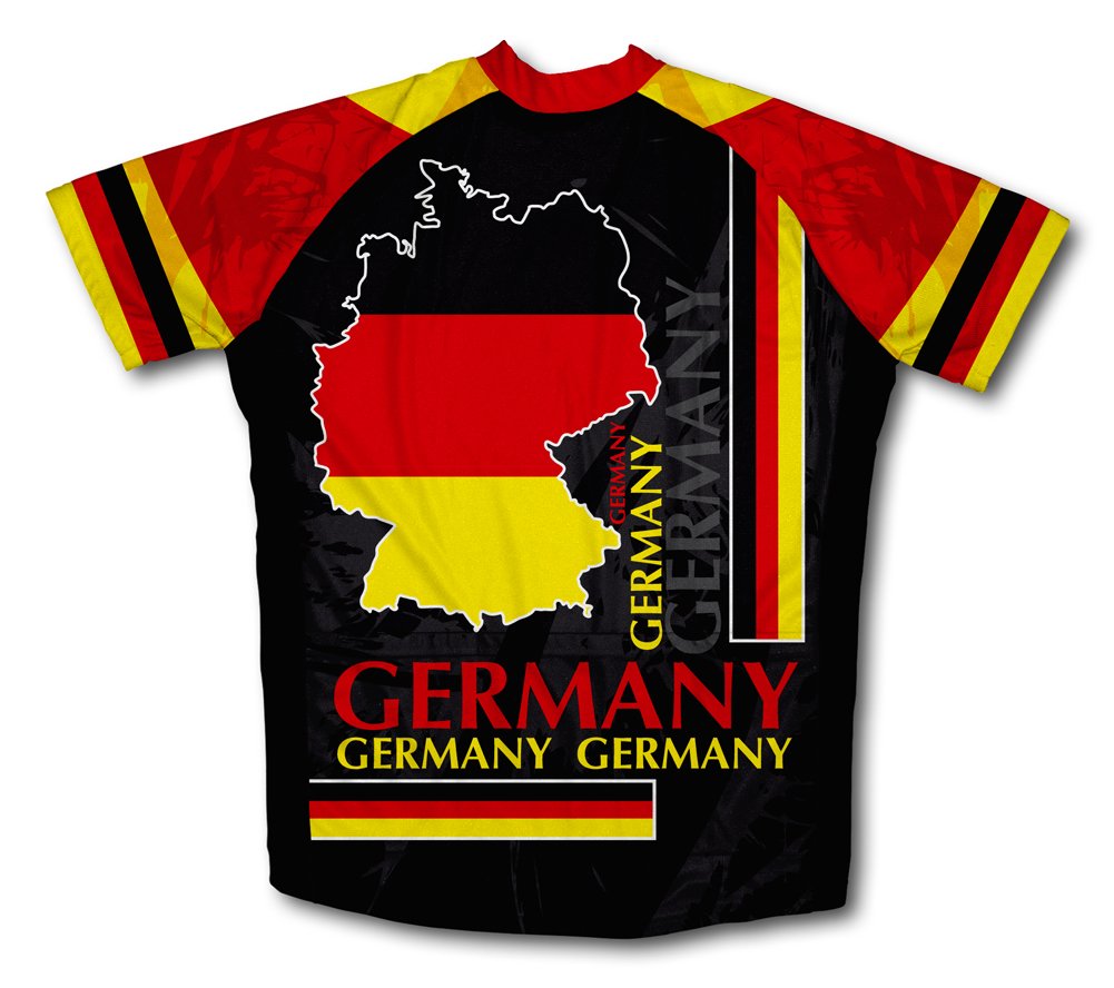 ScudoPro Germany Short Sleeve Cycling Jersey for Women - Size 3XL Red
