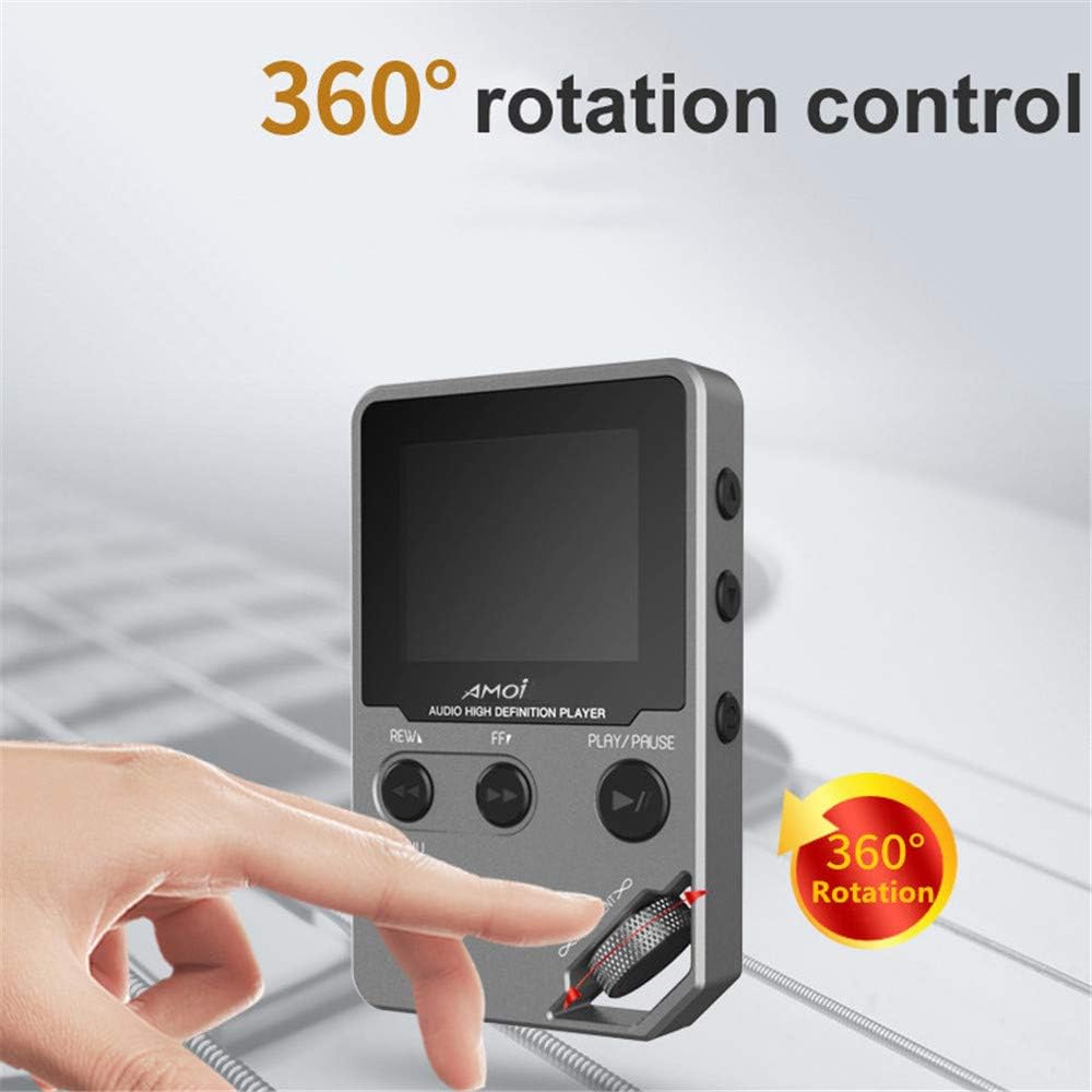 XWWS MP3 Music Player, Lossless HiFi Portable Sports Music Player HD Screen Support Video Playing E-Book Voice Recorder TF Card,Red,128GB : Electronics