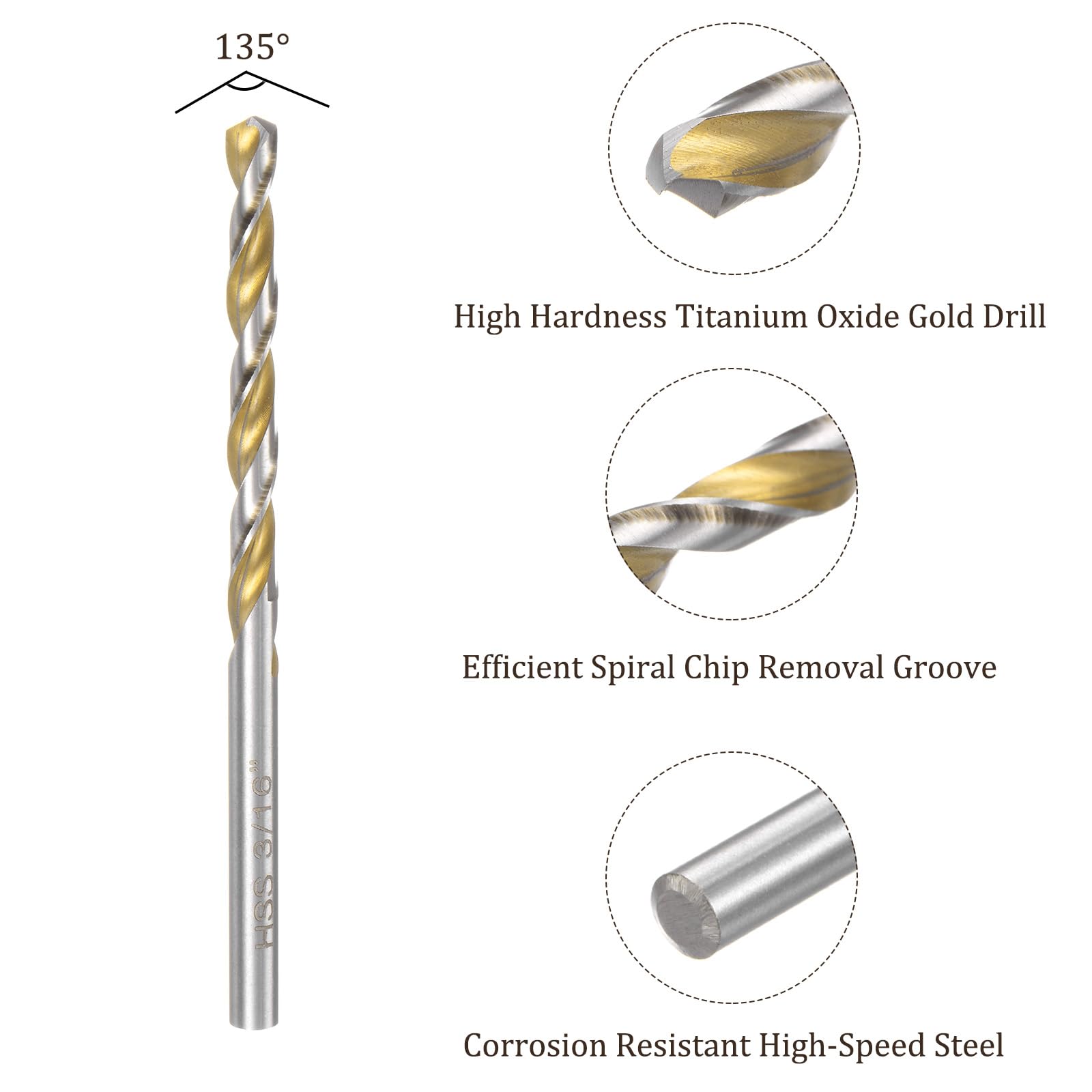 Kozelo 10Pcs Twist Drill Bit - Image 2