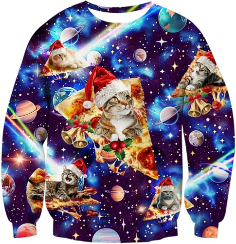 RAISEVERN Hässliches Weihnachts-Sweatshirt für Damen und Herren,...