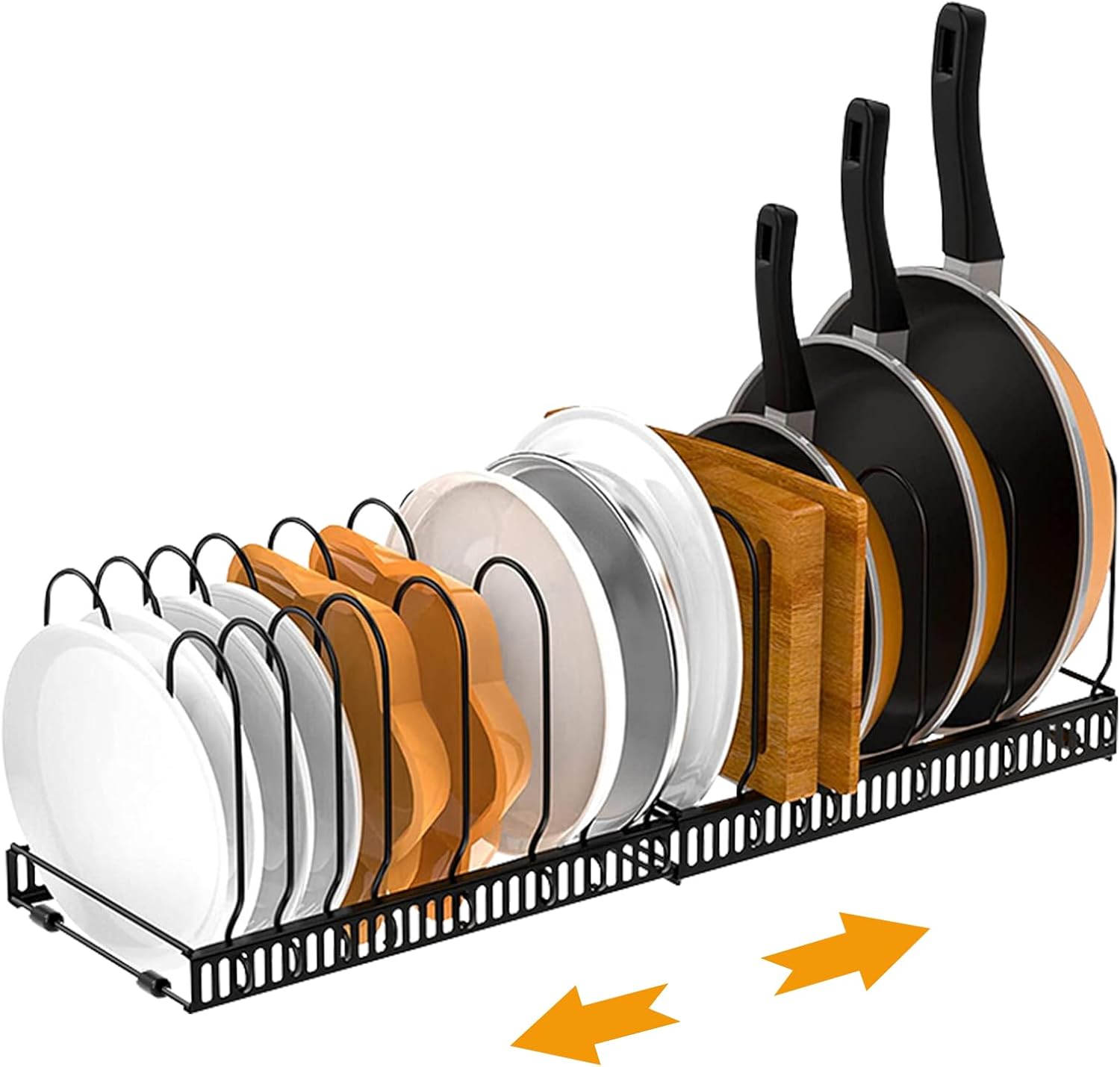 Pots and Pans Organizer, Expandable Pot and Pan Organizer