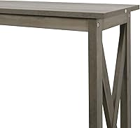 Vista 4 de Rainbow Sophia Mesa consola de entrada, mesa de sofá, moderna mesa consola de madera de granja con almacenamiento de 2 niveles, 39 pulgadas, roble