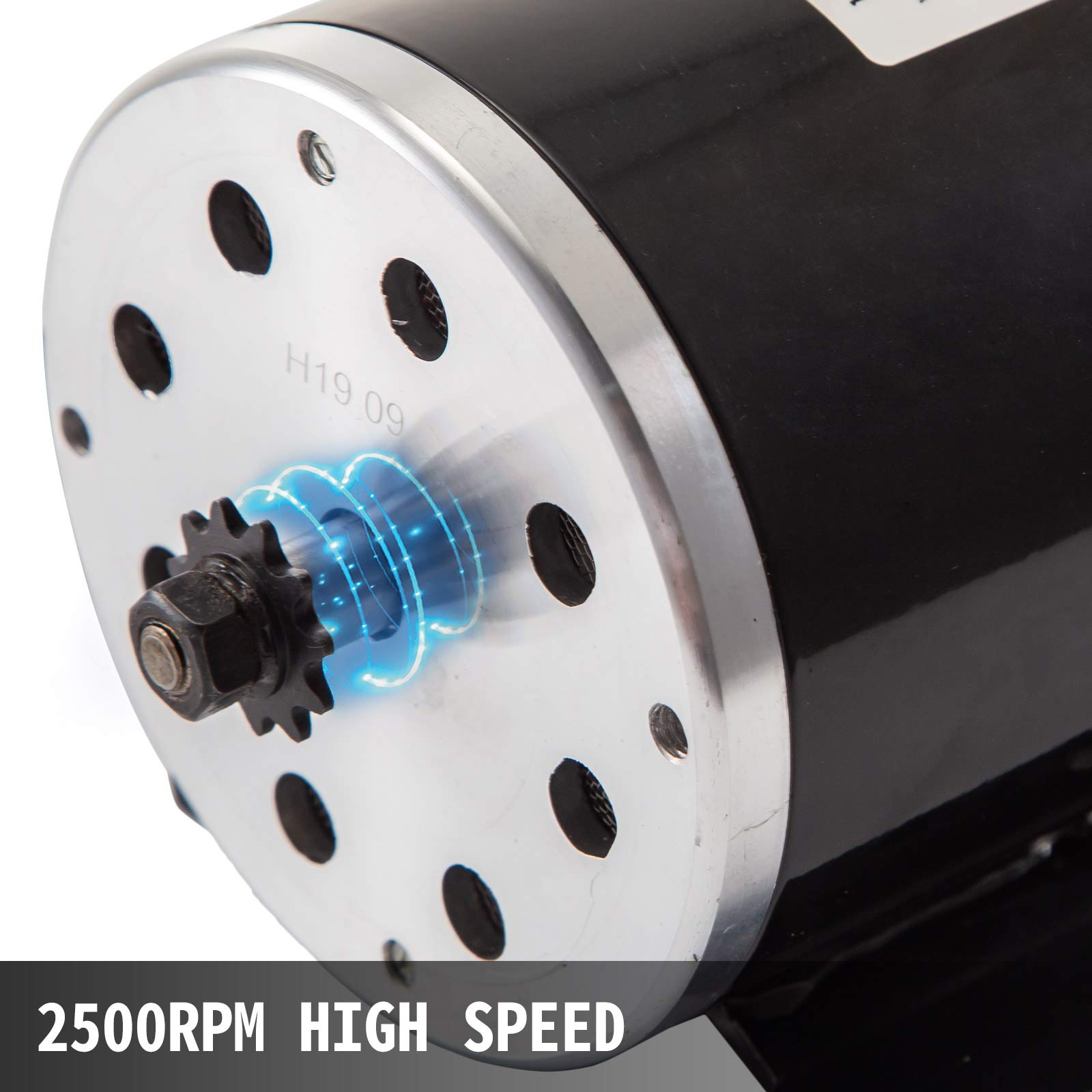 VEVOR 1/3 Hp DC Motor Rated Speed 1750 RPM 90V Electric Motor Permanent