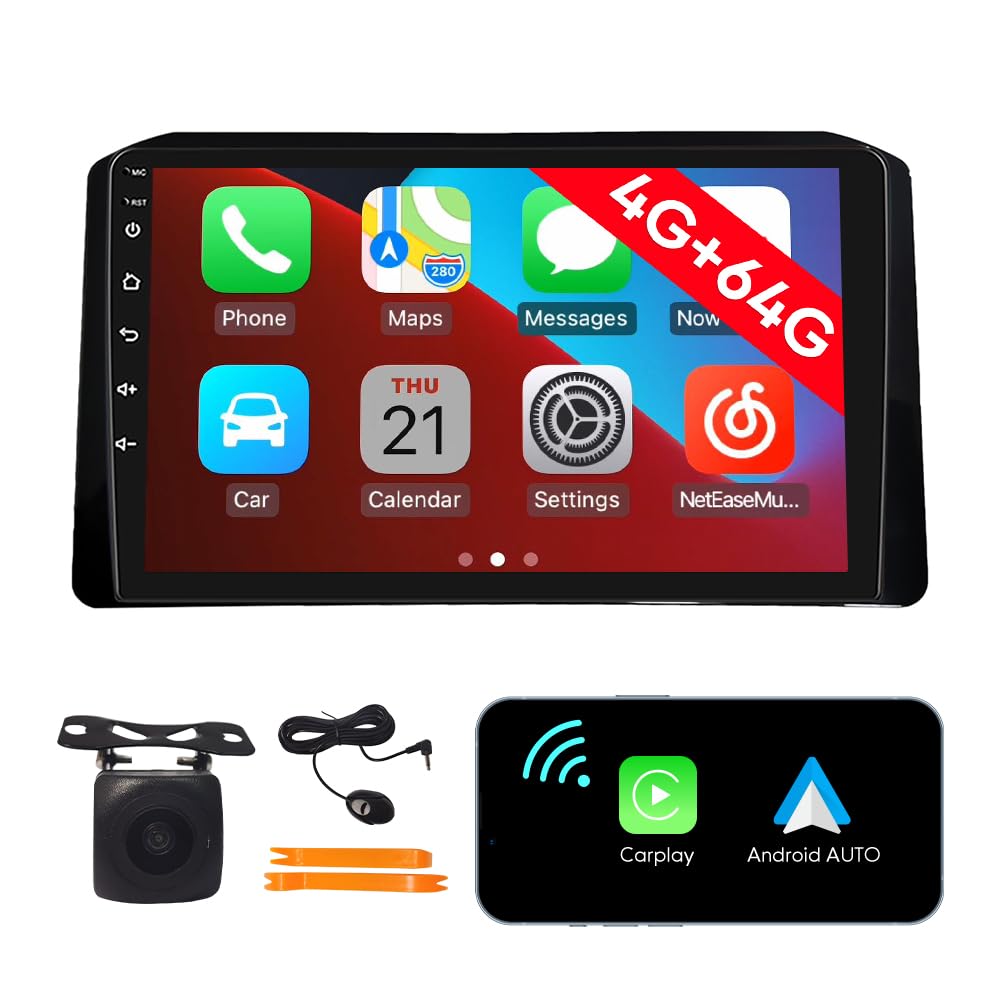 [4G 64G] Android Car Stereo FM Radio Carplay Android Auto 10.1
