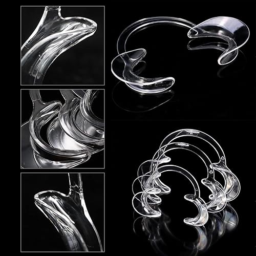 Miniatura 6 de 10 piezas (talla M), retractor de mejillas en forma de C, abridor bucal desechable para blanqueamiento dental de dientes, protector bucal o juego de