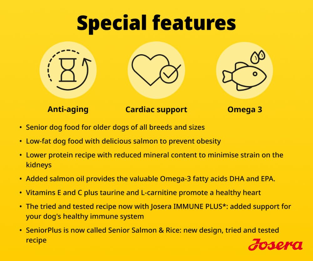 Josera Senior Salmon & Rice 12,5 kg Trockenfutter für Hunde