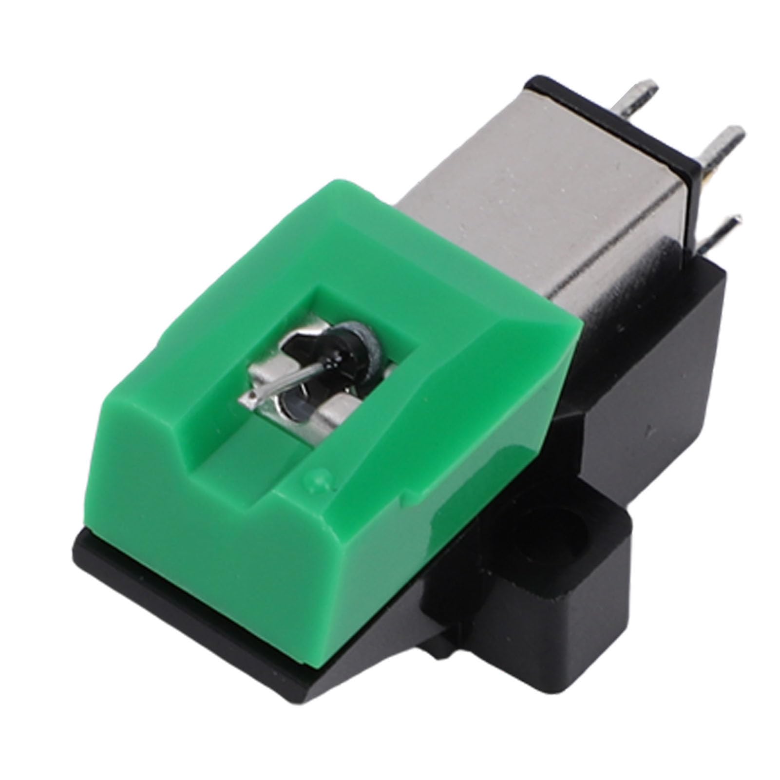Annadue Puntine Ellittiche Cartuccia Magnetica Mobile MM, Braccio in Alluminio Struttura Magnetica a Doppia Forma di V per Un'elevata qualità del Suono, con Puntine con Punta Diamantata