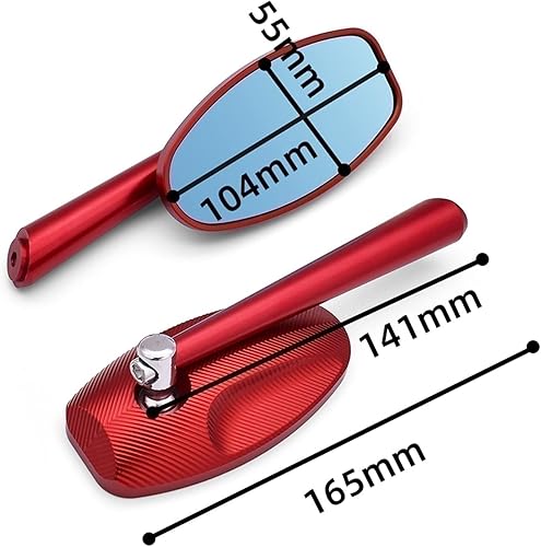 Miniatura 4 de Espejo retrovisor de motocicleta CNC Moto Espejos laterales Billet aluminio para Kawasaki Versys 1000 ZX12R ZX6R ZX636R ZX6RR ZX9R ZZR600