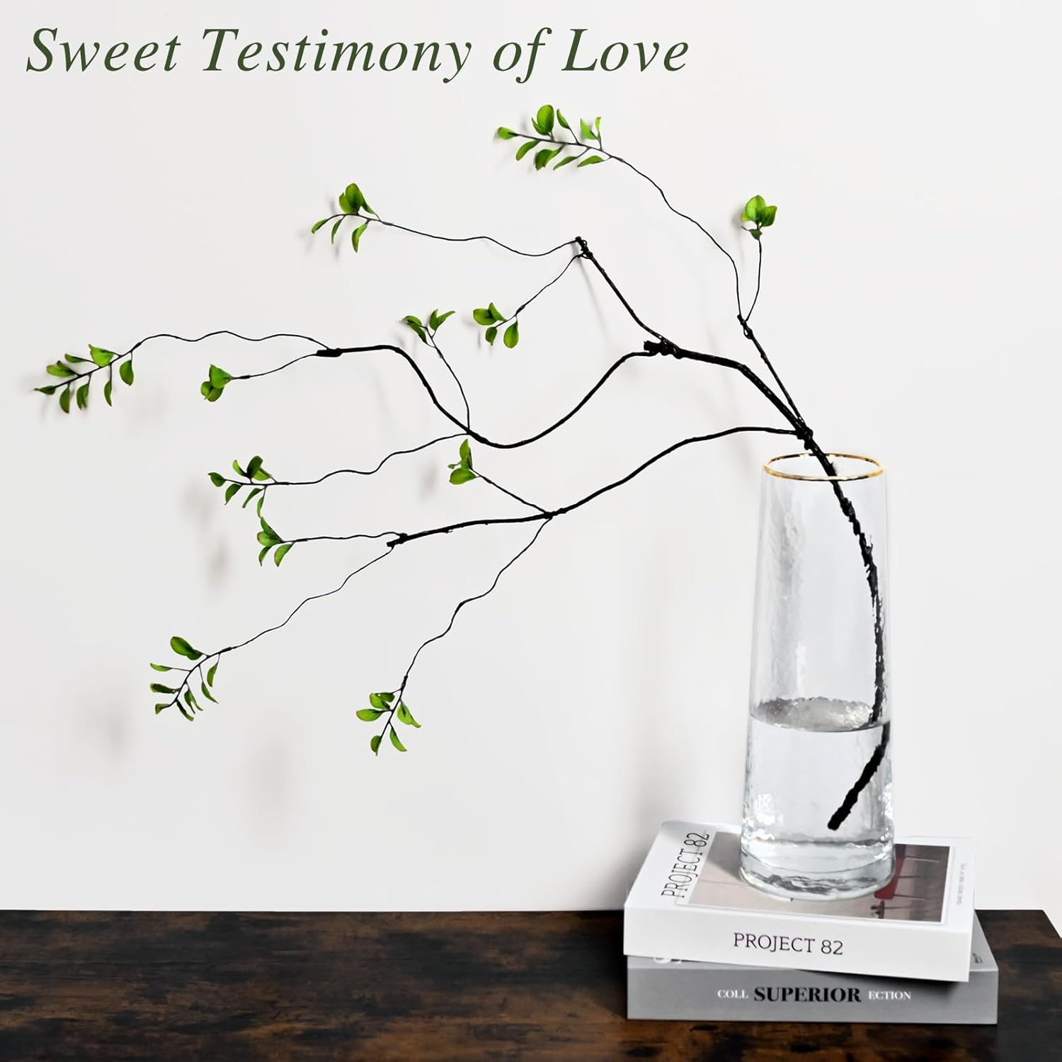 Waipfaru 4PCS Artificial Ficus Branches for Vase, Faux Greenery Stems for Vase Filler, 47in Realistic Flexible Eucalyptus Stems Fake Artificial Twig Plants Indoor Home Tables Centerpieces Office Decor - Image 5