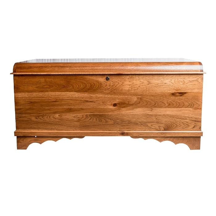 Buy 46" Cedar Hope Chest with Waterfall Top Amish Cedar Chest w/ Anti