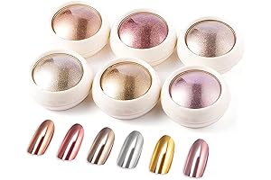 BISHENGYF Chrome Nail Powder - Metallic Mirror Effect Chrome Powder for Nails for DIY Decoration