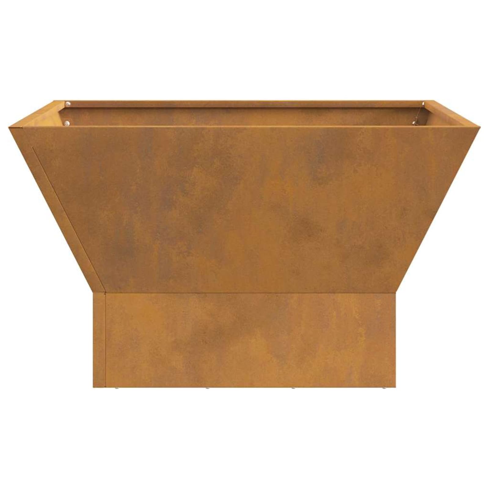 Fasba Fogata de Acero Cuadrada para Exterior: Resistente al Calor, 60x60x35 cm, Marrón Jardines y Terrazas