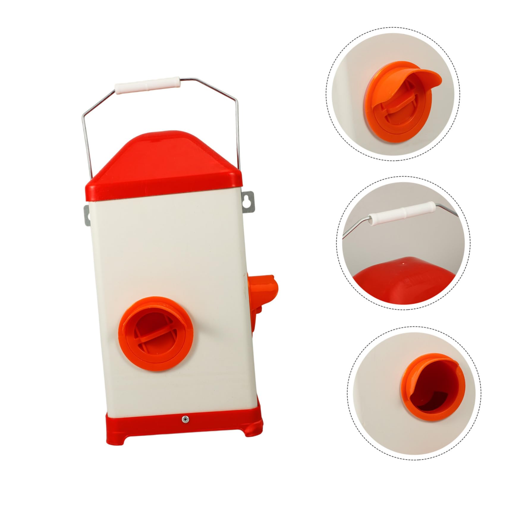 Contenedor Para Aves De Corral Comedero De Plástico Fácil De Llenar Resistente