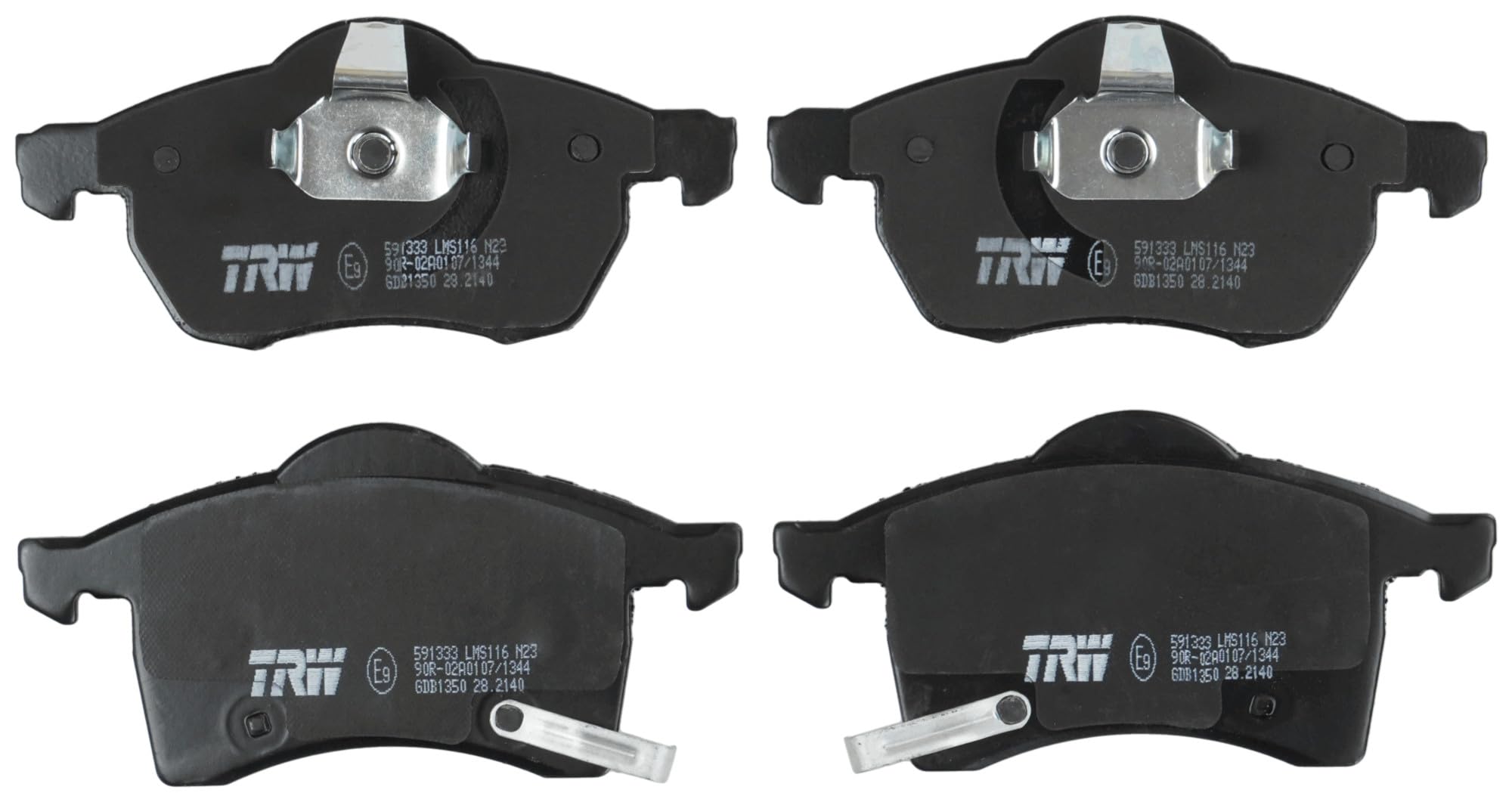 GDB1350 TRW Brake Pad Set, disc brake for CHEVROLET,HOLDEN,OPEL,VAUXHALL