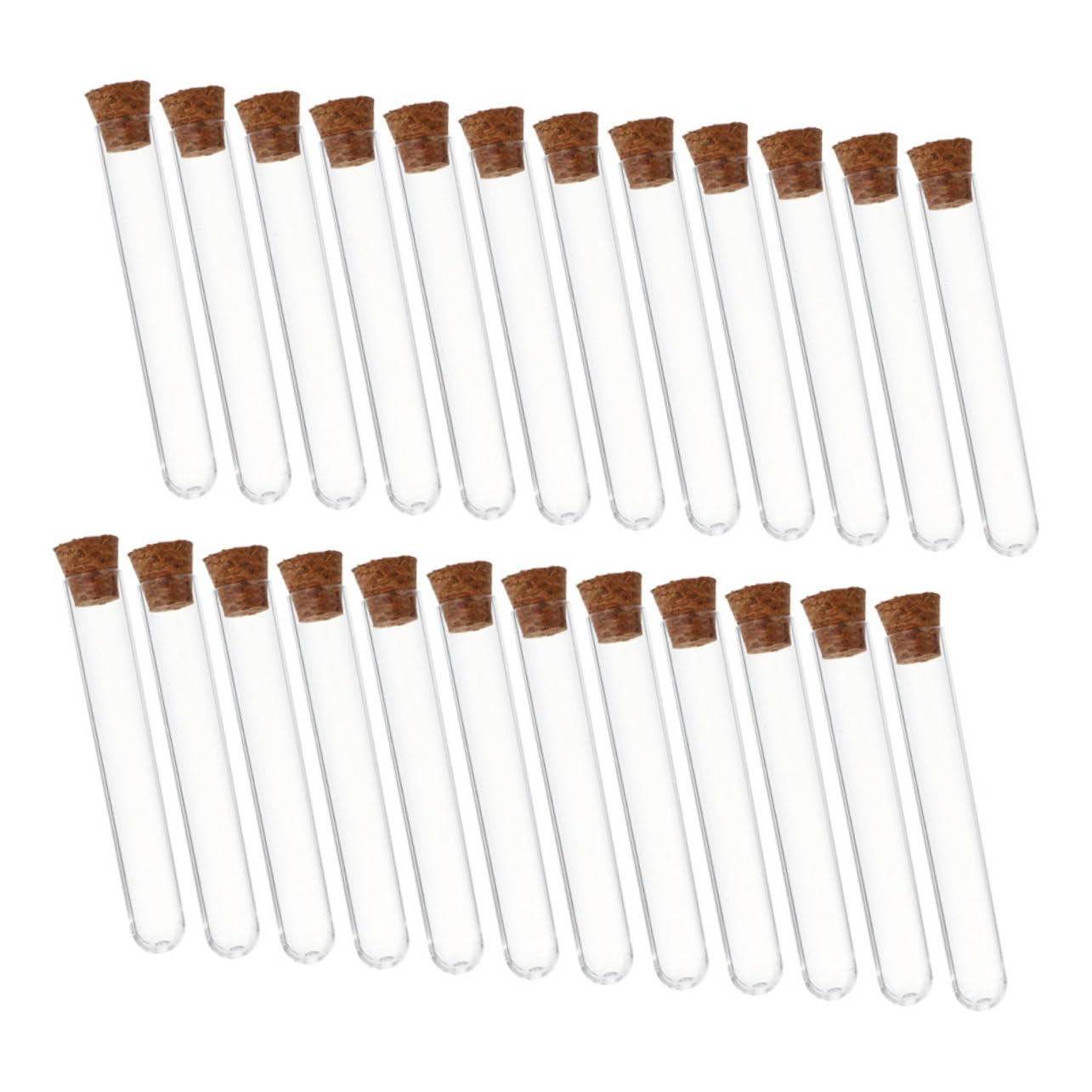 OSOLADY 36 Pcs Wooden Plug Test Tube Portable Storage Tube Storage Tube for Candy Test Tube for Scientific Experiment Candy Tubes Portable Test Tube Test Tubes Plastic Tubes with Caps Cork