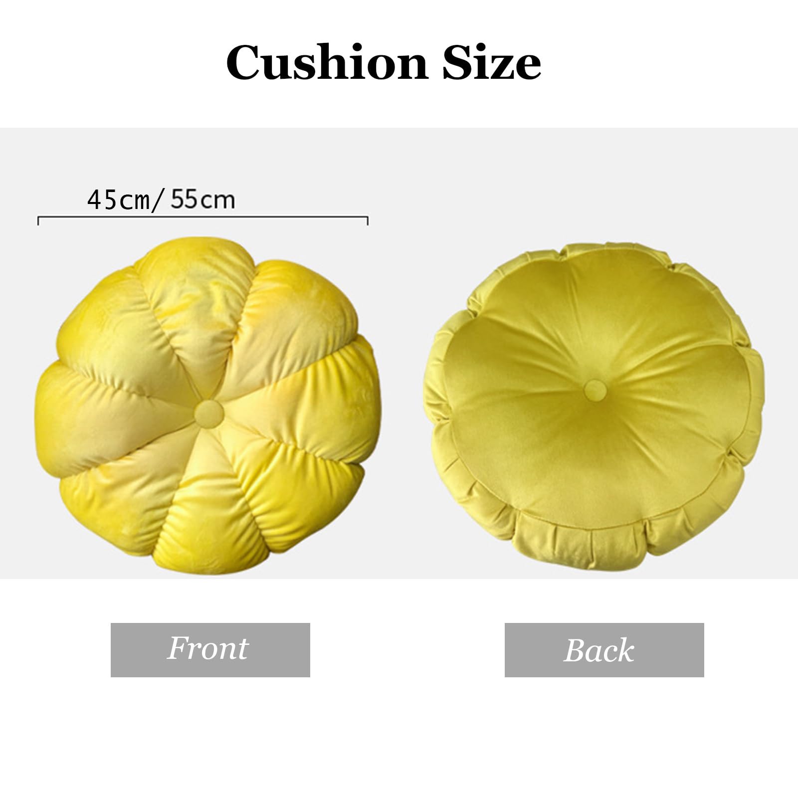 Cuscini Rotondi Per Sedie FANSU – Velluto A Forma Di Fiore, 45 O 55 Cm, Rosa, Per Giardino E Cucina