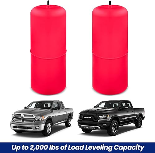 Miniatura 4 de 60618 Kits de resorte de aire trasero compatibles con pastillas clásicas RAM 1500 y RAM 1500 2009-2022, hasta 2,000 libras de capacidad de