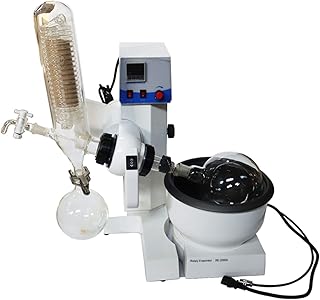BREVELTION 2L Rotary Evaporator, 20-200R/min Rotating Speed, Lab Auto Lifting