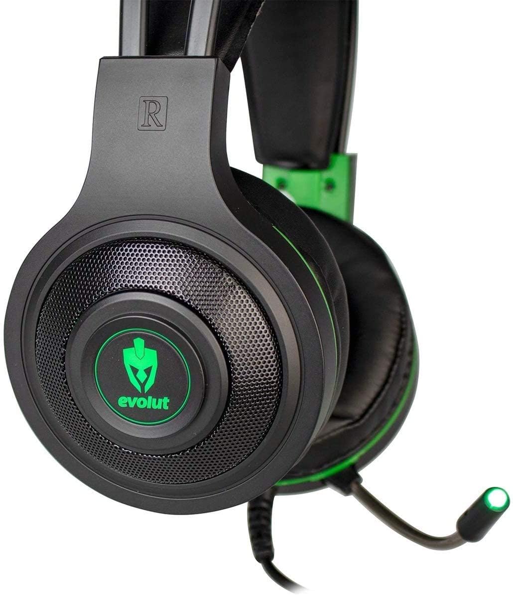 Headset Gamer Evolut Temis Preto e Verde USB e P2 Com Microfone e  Iluminação - EG-301GR | Amazon.com.br