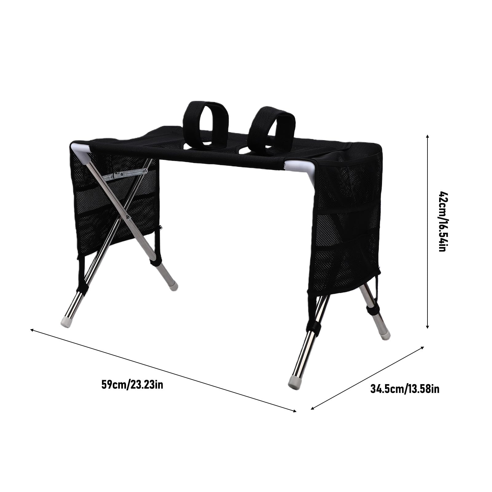 banapoy Faltbare Hängematte für die Hundepflege mit Ständer (Black)