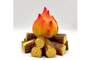 3D LED Fake Fire Pit Firewood Lamp for Halloween Christmas