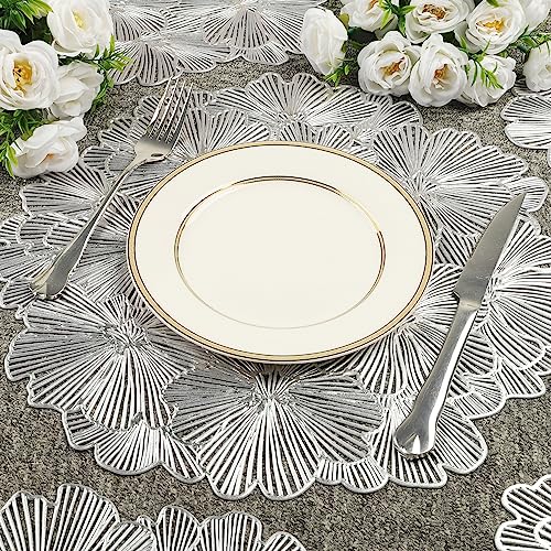 Napperons de table à dîner argentés lavables pour simplifier vos repas - 3