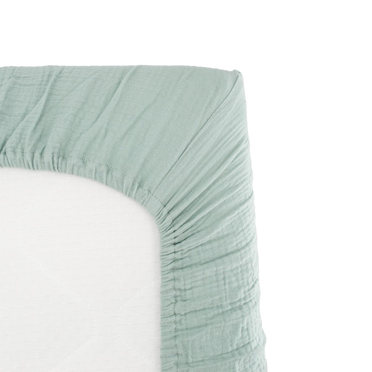 DOMIVA - Celadon Fitted Sheet 70 x 140 cm, Blue, 70x140