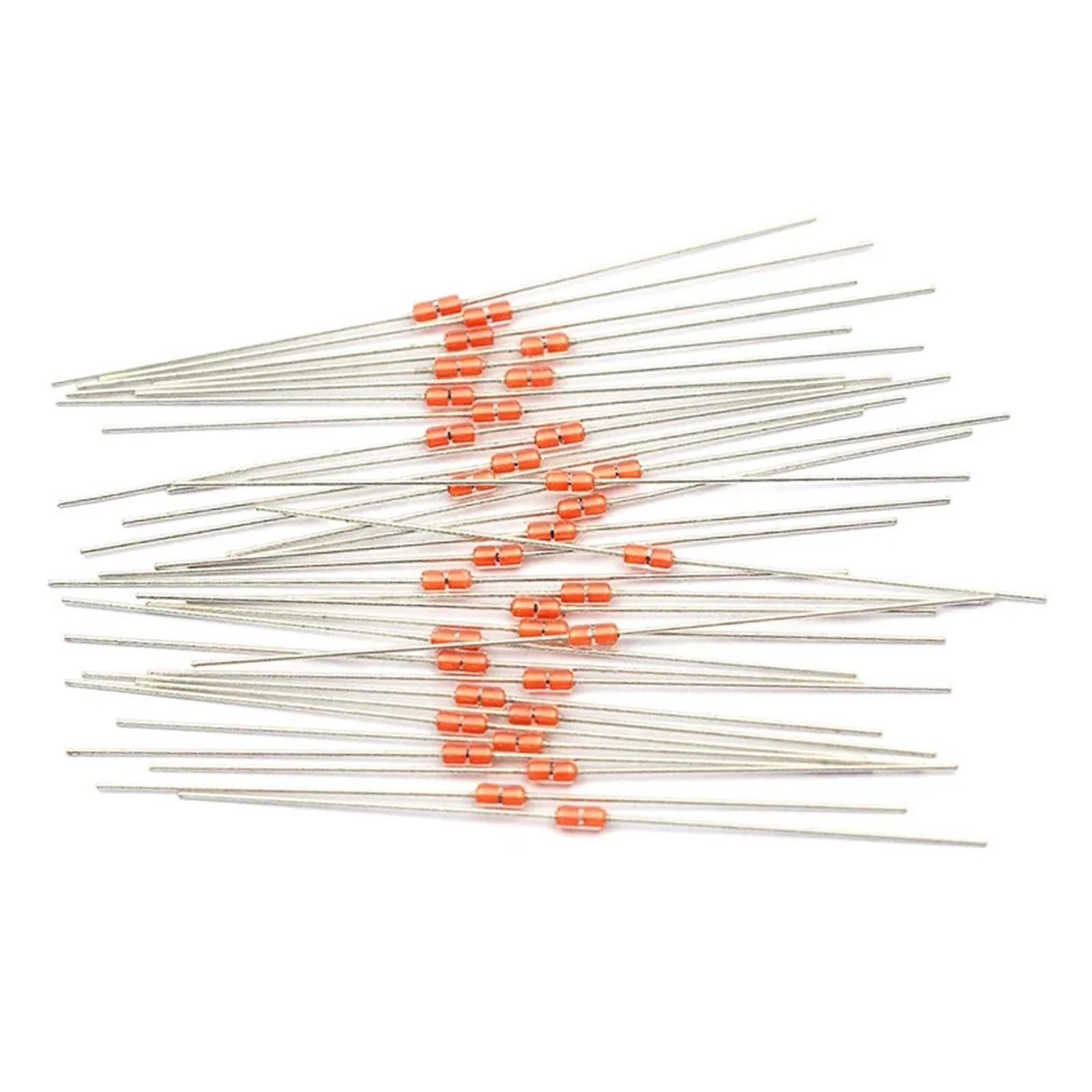 Thermistance scellée en Verre NTC MF58 3950 B 5% 5K 10K 15K 50K 100K 200K 500K Ohm, capteur de température for cuisinière à Induction, 20 pièces(MF58 5K)