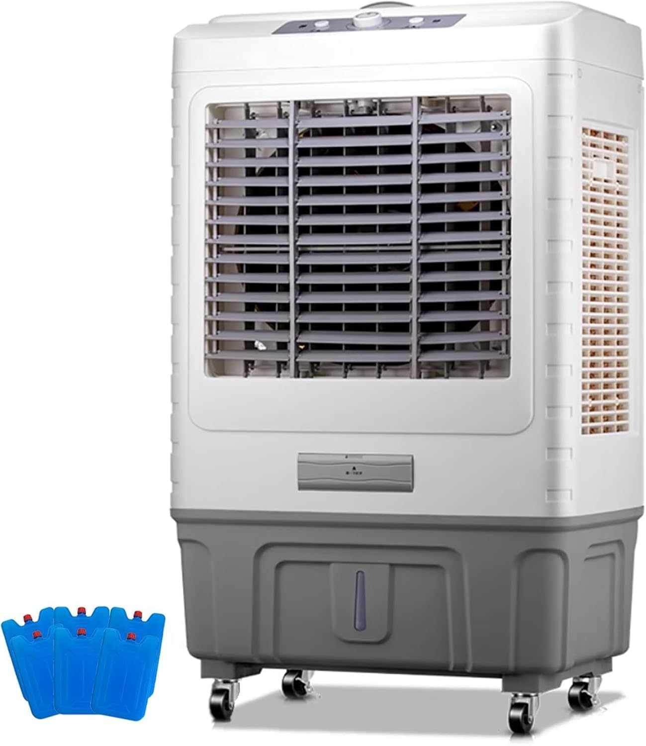 LaYiQimn Air Cooler,Commercial Evaporative Air Cooler, 3-in-1 Air Cooler, 3 Wind Speeds, Industry Humidifier, Household Cooler