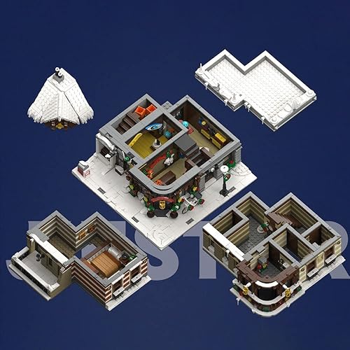 Miniatura 4 de MISINI 89143 Claus Toys Shop - Juego de bloques de construcción, kit de construcción de casa con temática navideña, juego de construcción modular de