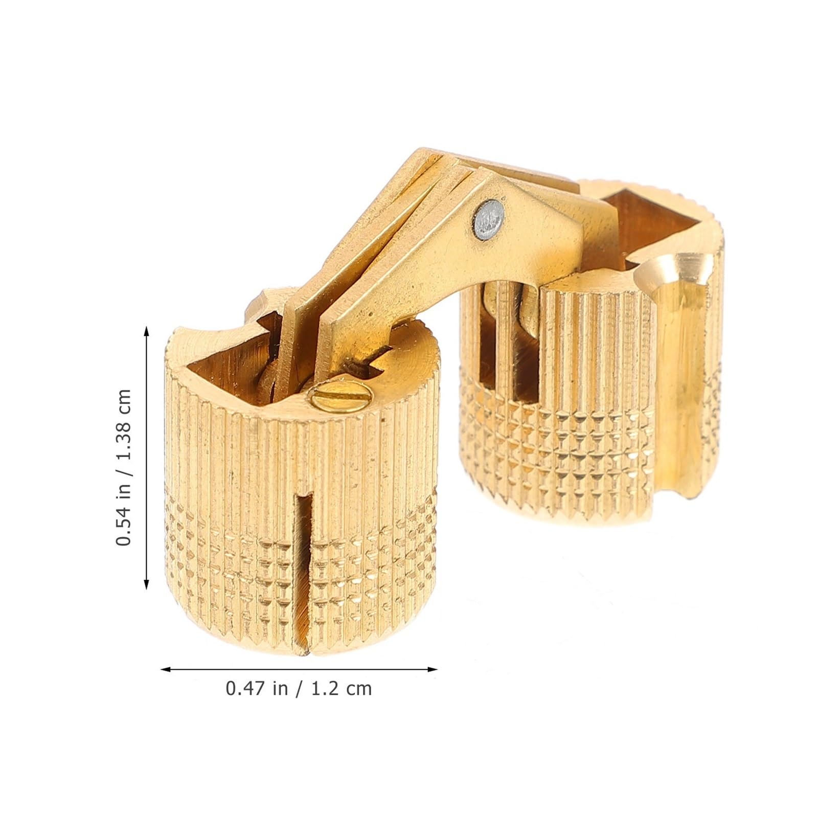 Bisagras de puerta resistentes, 2 bisagras pivotantes ocultas para armarios y muebles, perfectas para puertas y cajones de madera, diseño duradero y resistente
