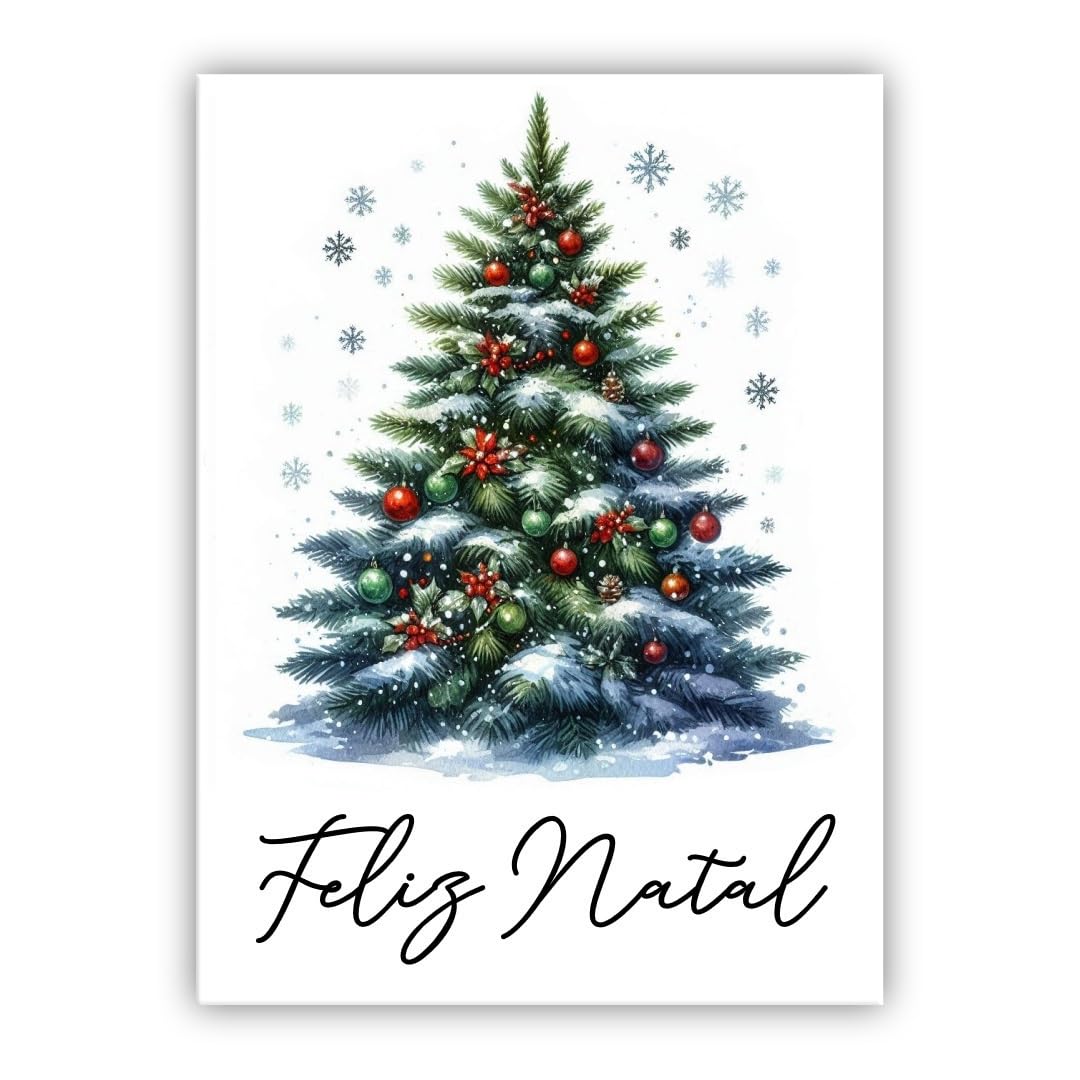Multilingual Christmas Card – Merry Christmas Card in different languages (• Portuguese – Feliz Natal)