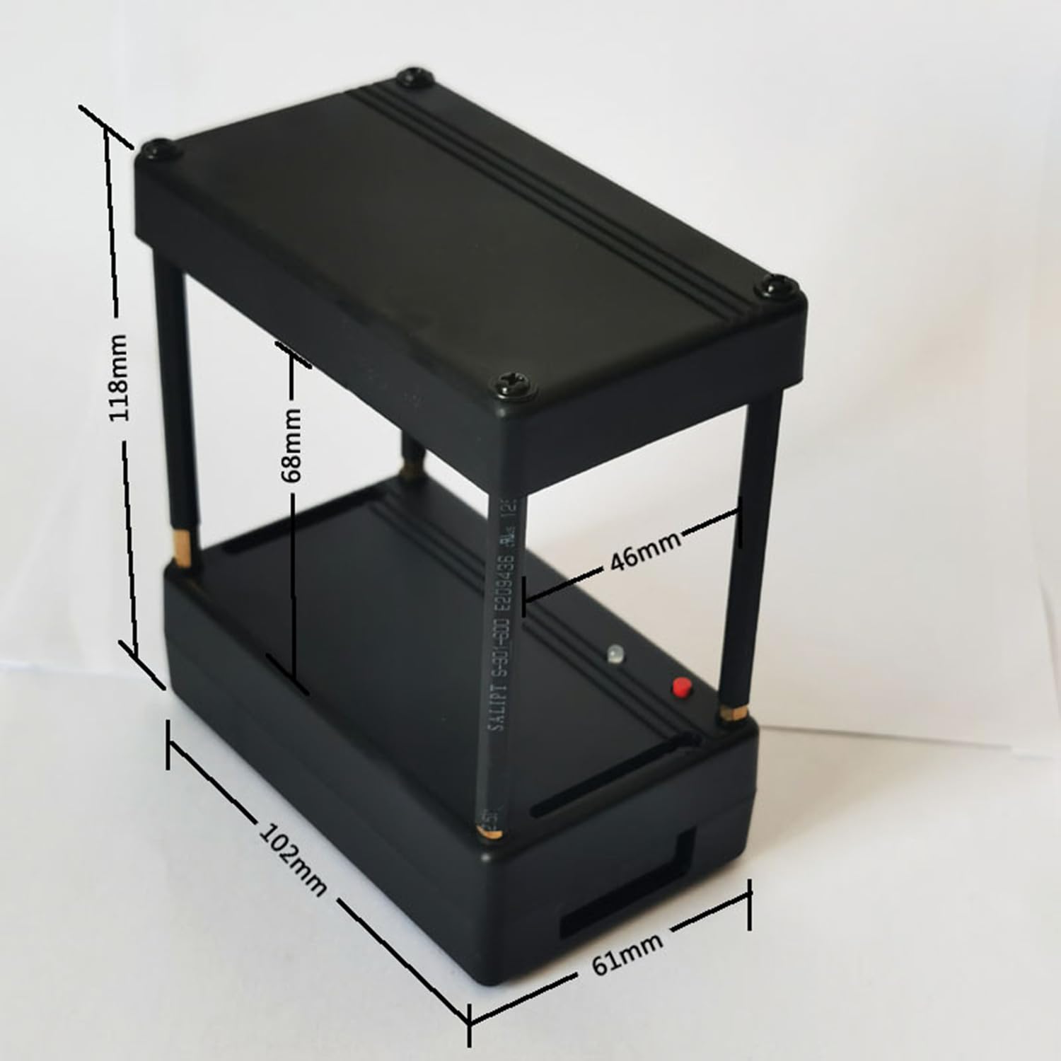 Cronografo balistico Strumento di velocimetria ricaricabile 36 set di registrazioni di dati Misuratore di velocità Velocimetria Intervallo di misurazione 1-2000 m/s o (4-6500 FPS), 0,1-2000 J,Nero,A
