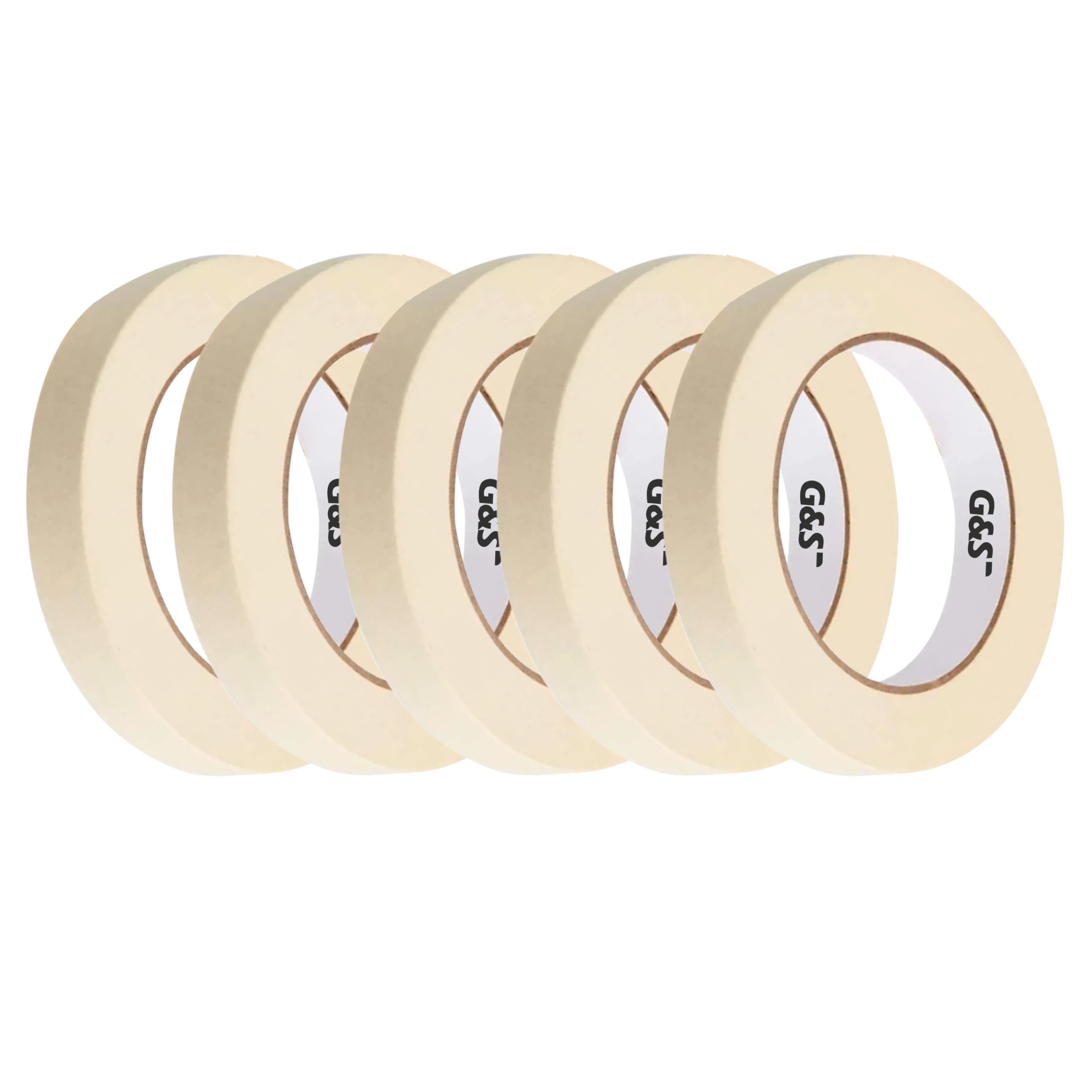 G&S Masking Tape for Painting I Painter Tape - Easy to Tear, 1st choice for Carpenter, Artists, Labelling and Painting. Leaves no residue (Width- 25mm/1 Inch x 20 meter in length) (5) (B07VQ3R4KG) Amazon Price History, Amazon Price Tracker