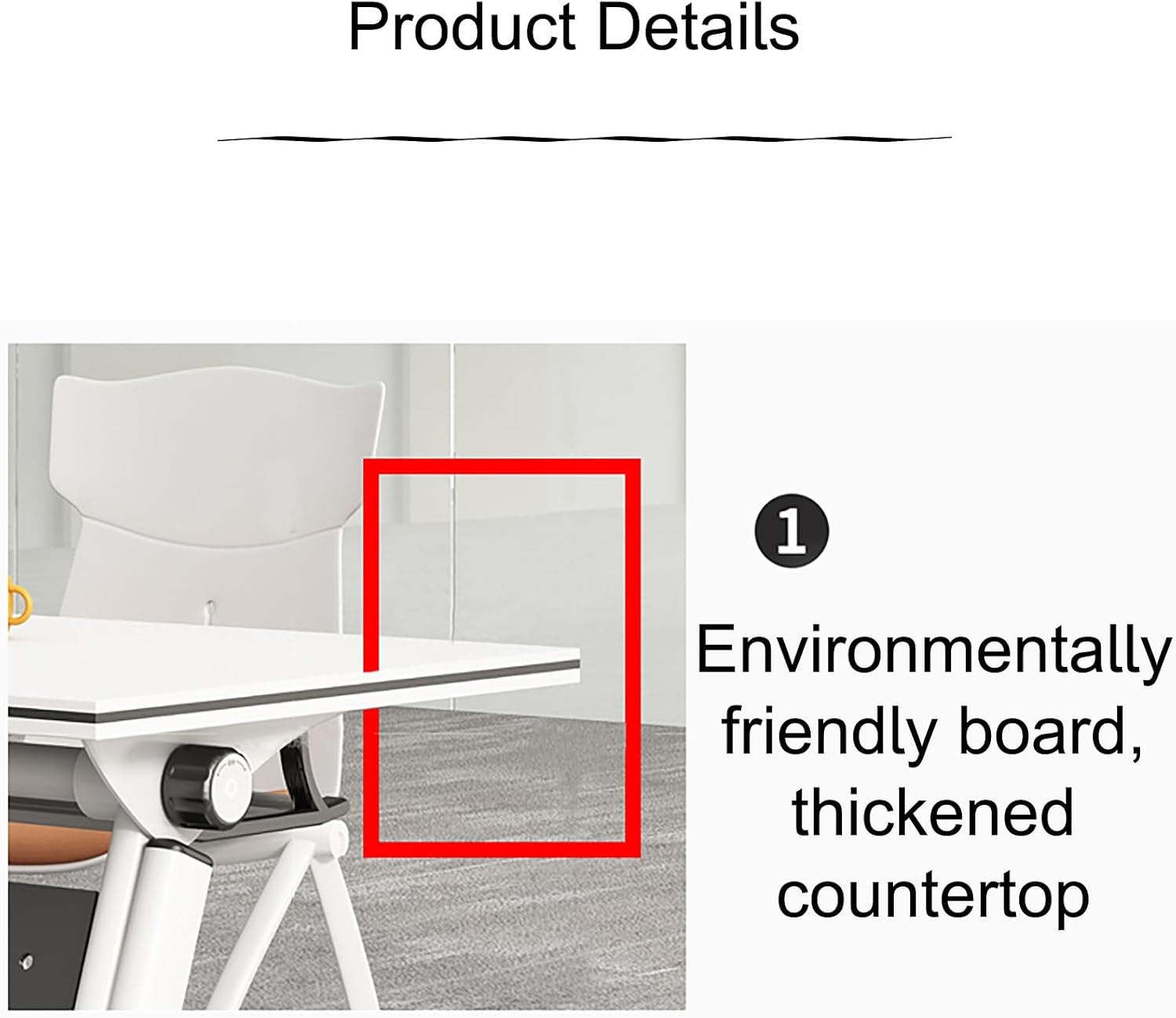 Folding Conference Table,Rectangular Conference Room Table Flip Top Mobile Training Table,Conference Table with Four Locking Wheels,Easy Assembly(120 * 75 * 40cm/47 * 29 * 16in)