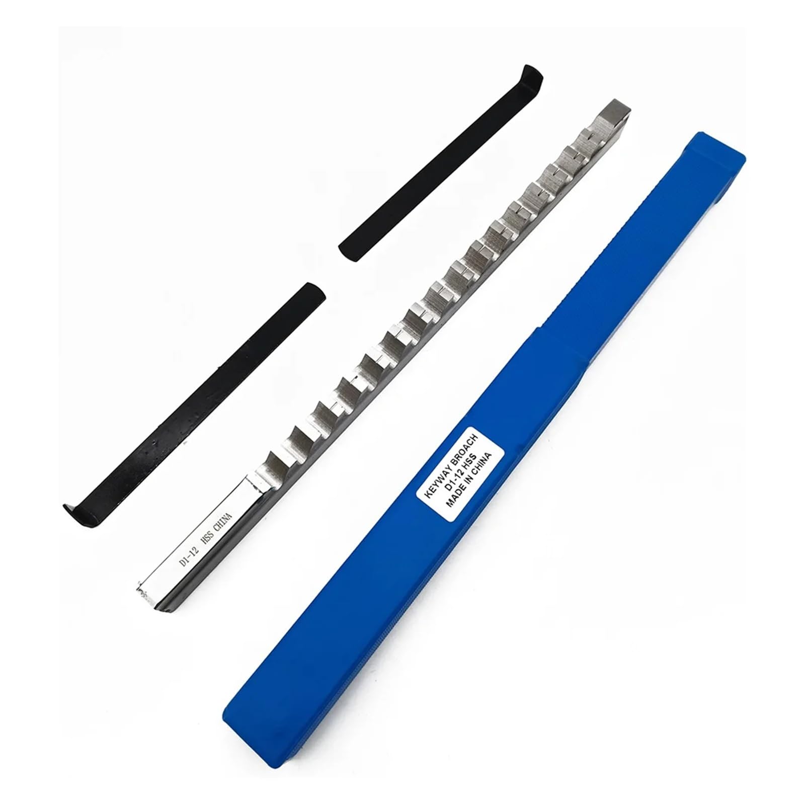 Hdxaew One Color 1Pc 2/3/4/5/6/8/10/12/14/16/18Mm A1/B1/C1/D1/E1 Push Type Keyway Broaches Hss Tools For Cnc Machine Tool Multiple Uses(D1 12Mm)
