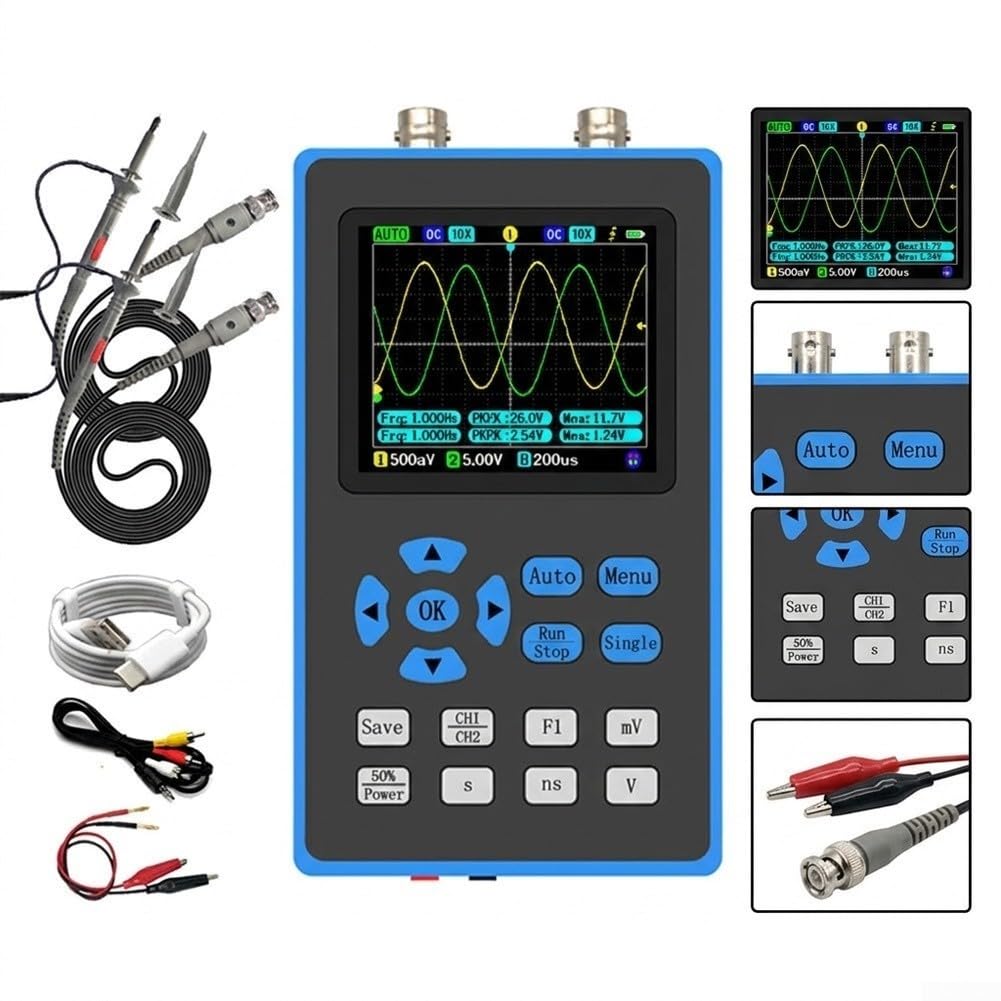 Oscilloscope Portable DSO2512G 120MHz 2 Canaux pour fpga Oscilloscope