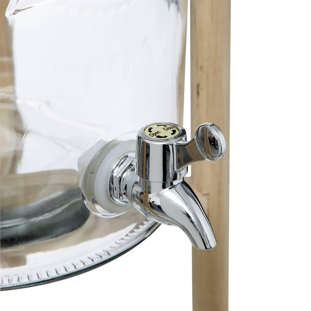 SECRET DE GOURMET Tarro con grifo, en bastidor, 8 L, Vidrio