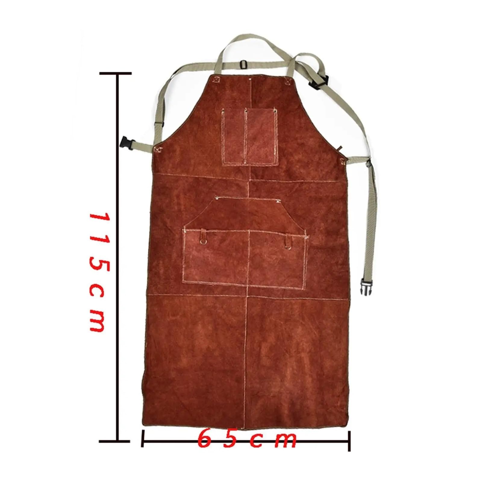 Grembiule da lavoro in pelle - Abbigliamento protettivo multiuso for la lavorazione del legno, cucina o cottura al forno