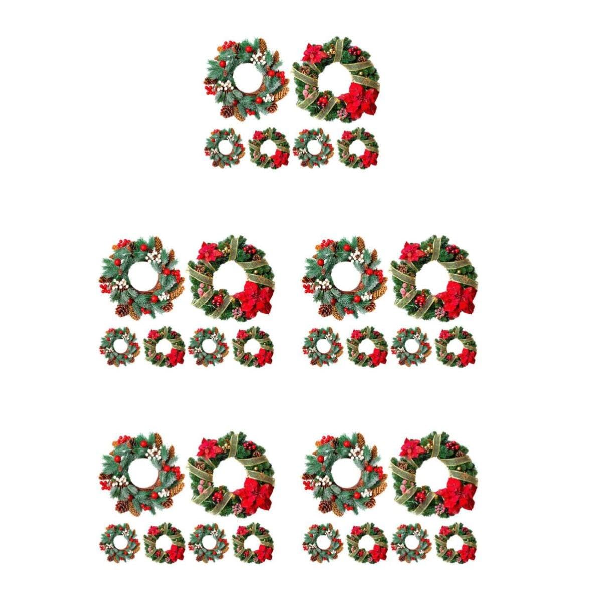 TOYANDONA 30 Pièces Autocollant de Noël pour Fenêtre en Couronne, Pvc