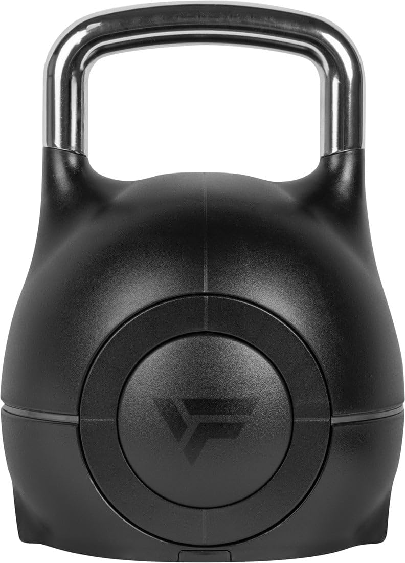 VirtuFit Pesa rusa ajustable 2/20 kg | Construcción de acero resistente | Entrenamiento funcional, crossfit y deportes de fuerza | Mango ergonómico | Negro