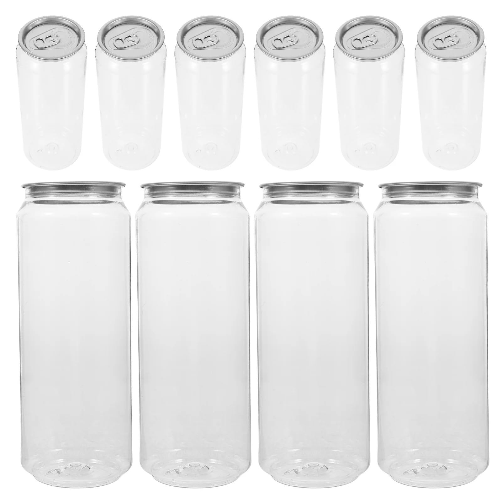 100 transparente Einweg-Getränkebehälter mit Aluminium-Verschlussdeckel – lebensmittelechtes PET, auslaufsicher, 55 mm Durchmesser – for Milchtee, Saft, kalte Getränke, verdickter Anti-Rutsch-Boden