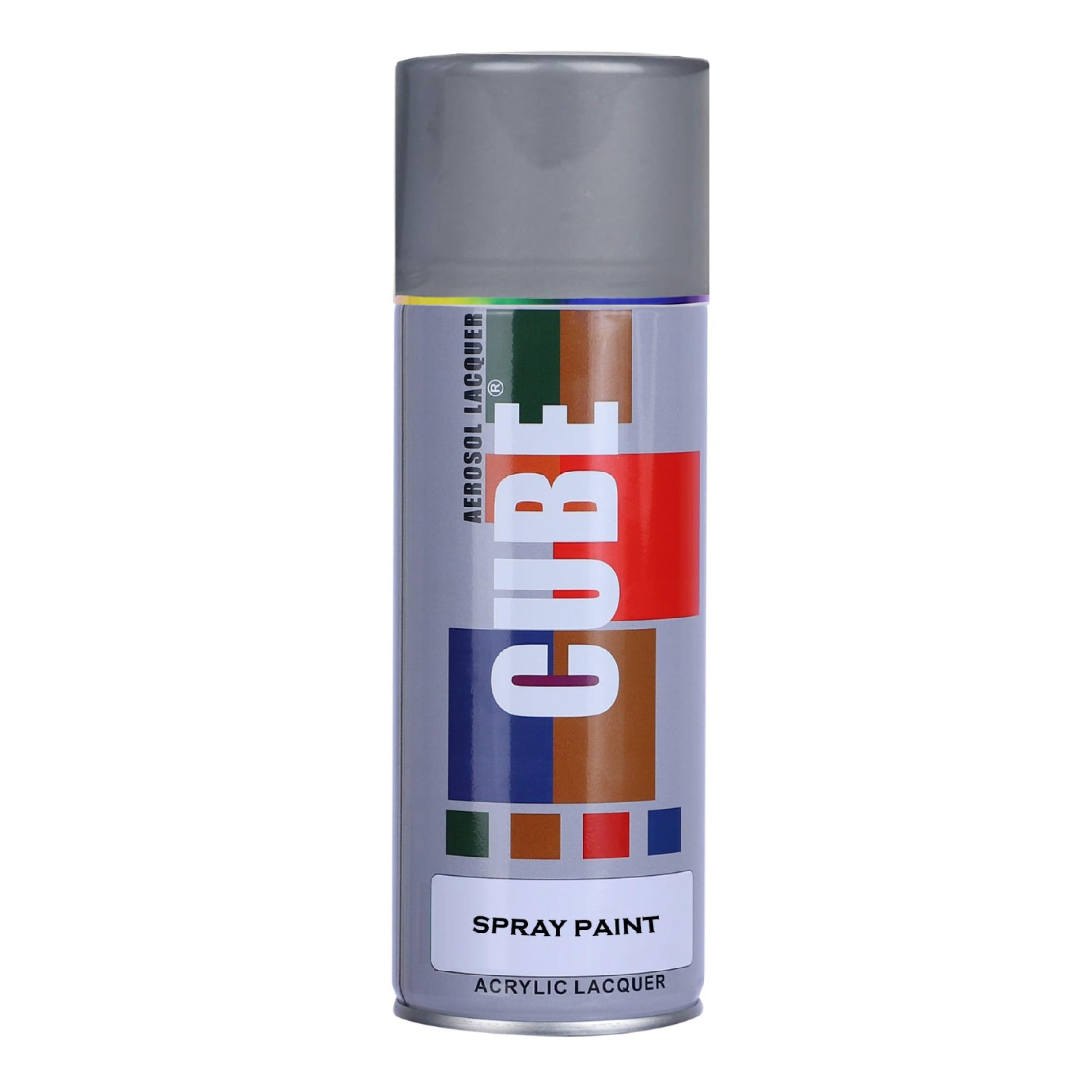 Cube Grey Spray Paint | 400 mL | for Metal, Plastic, Wood, Car & Bike | Fast Drying, Brilliant Finish, No CFCs, Interior & Exterior Use-image-45