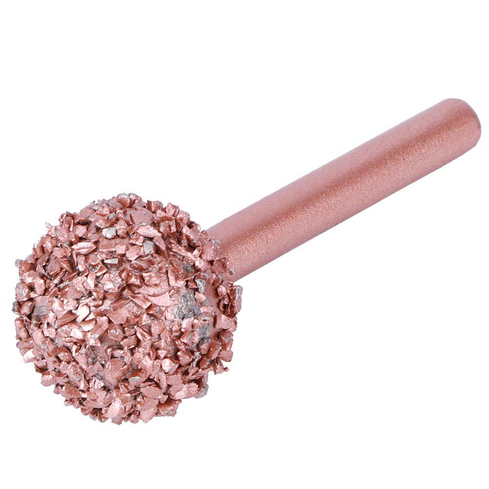 Tire Grind Ball Grinding Head Tungsten Steel Pneumatic Grinding Head Round Polished Ball Vehicle Repair Tool for Repairing Tires Rotary Tools (8005-01 grinding head coarse sand